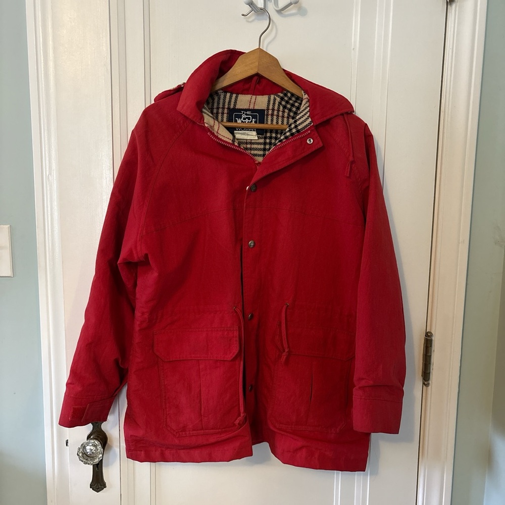 Vintage Women’s Woolrich Red Hooded Jacket